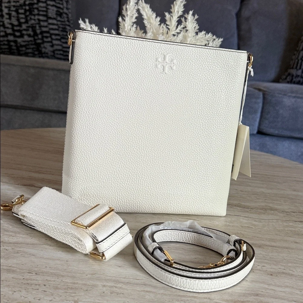 NWT , tory burch swingpack new ivory Leather crossbody